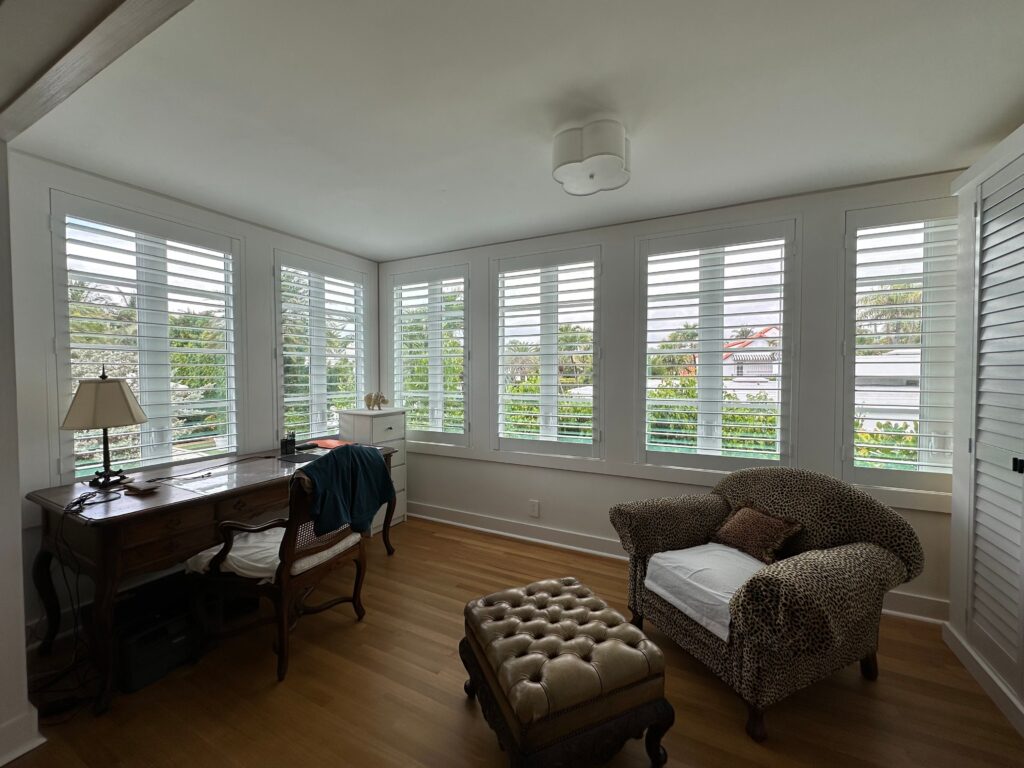 plantation shutters for bay windows