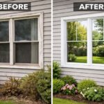 Completed window replacement improving Murray home exterior