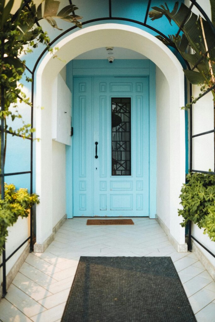 Modern entry door installed on Murray UT home