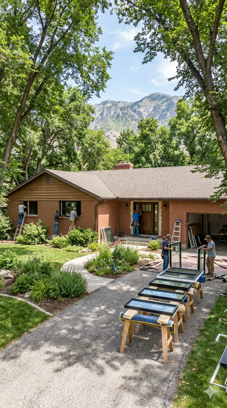 New windows and doors installed in Holladay Utah