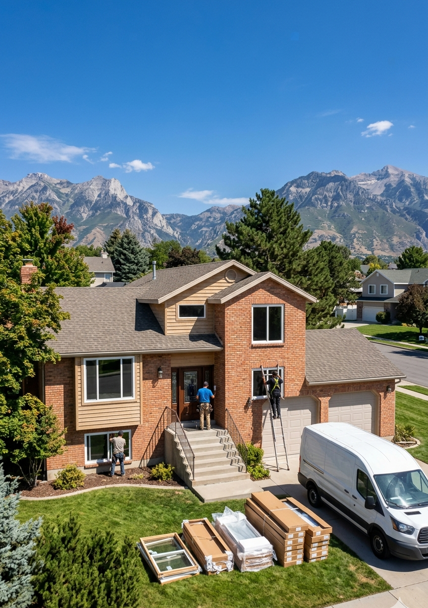 New windows and doors installed in Sandy Utah