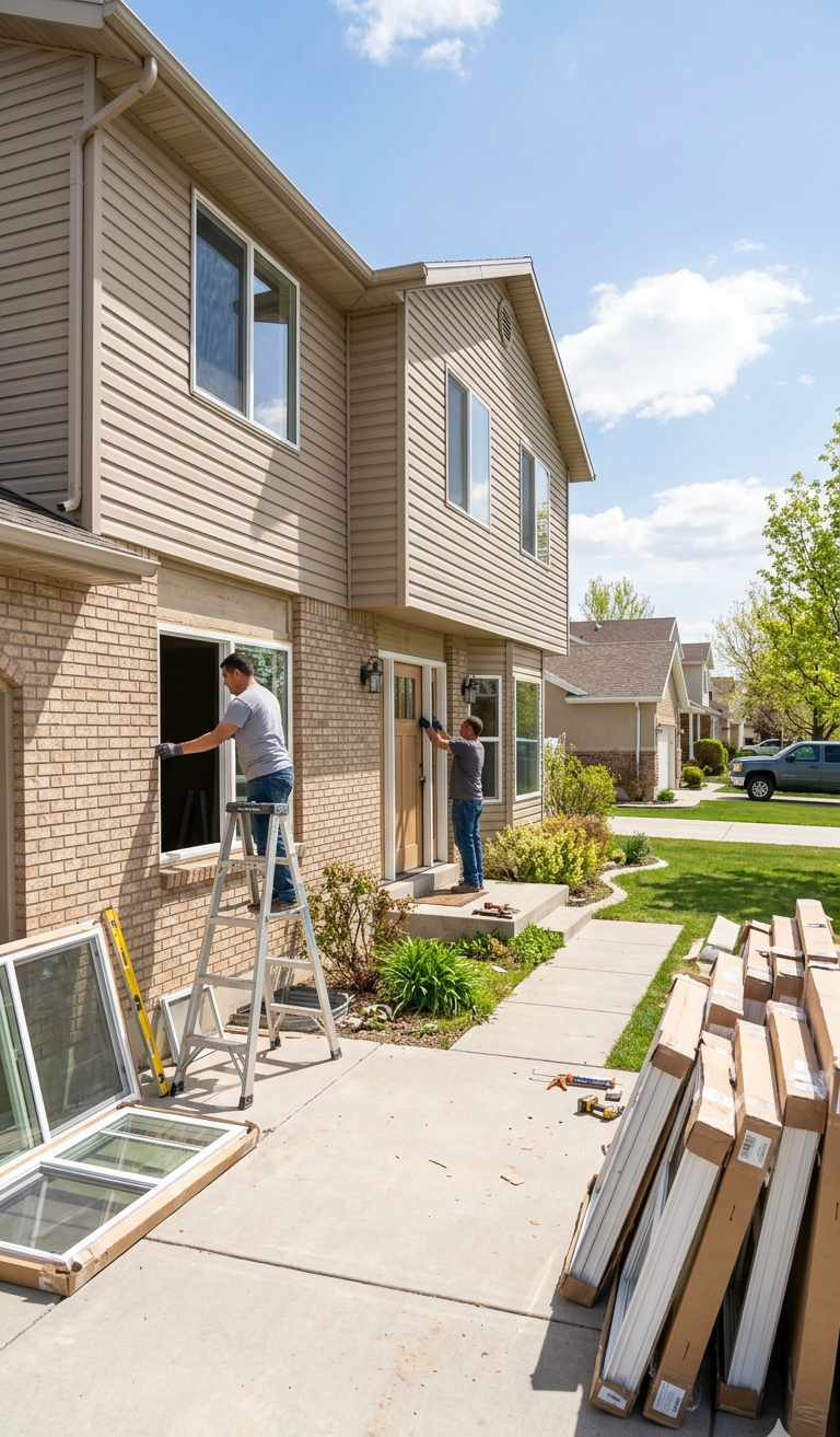 New windows and doors installed in West Valley City Utah