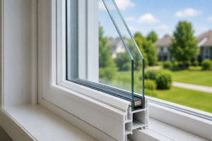 double pane windows cross section energy efficiency