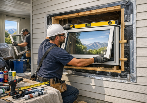 How awning windows are installed on homes in Murray UT