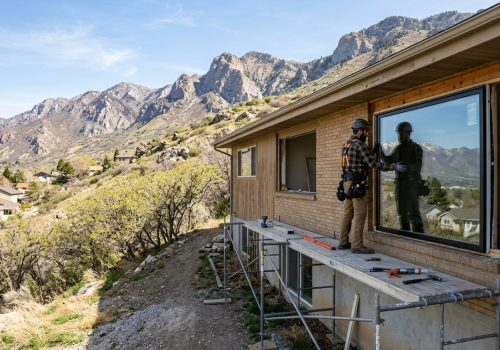New window being installed in East Millcreek Utah home