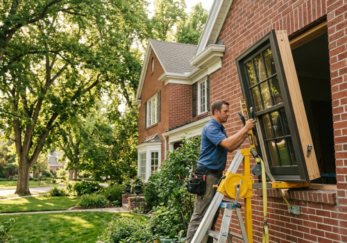 New window being installed in Holladay Utah home