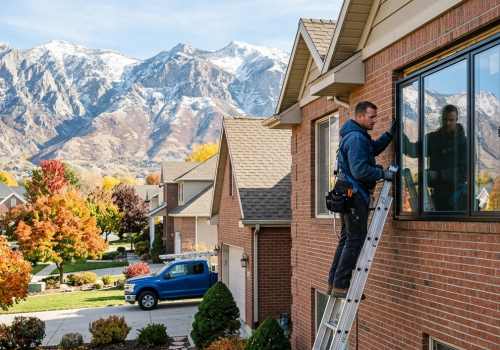 New window being installed in Sandy Utah home