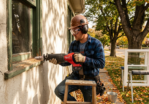 Old window being replaced in Midvale Utah