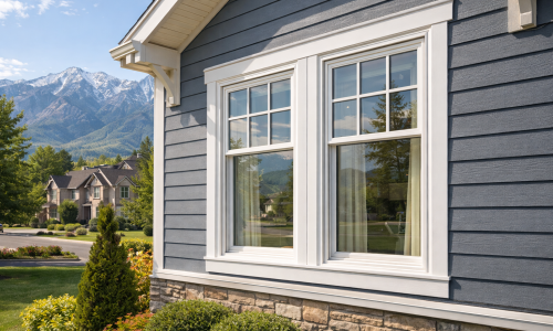Double-hung window replacement in Murray UT