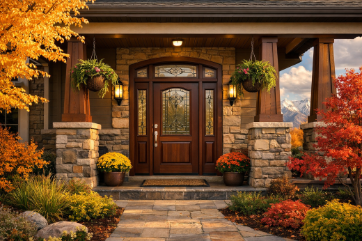 New front entry door installed Murray UT