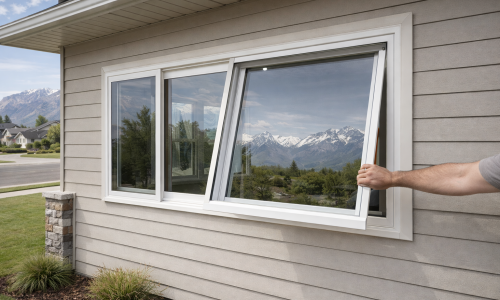 Slider window replacement on Murray UT house