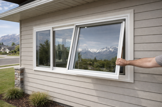 Slider window replacement on Murray UT house